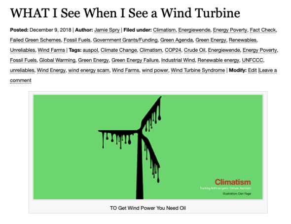 WHAT I See When I See a Wind Turbine | Climatism